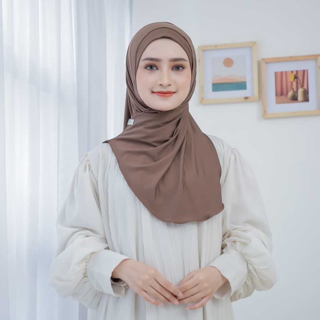 Hadza - Hijab Hanna Jisso Plus Inner 2in1 Hijab Malay, Hijab Meleyot Jersey Premium