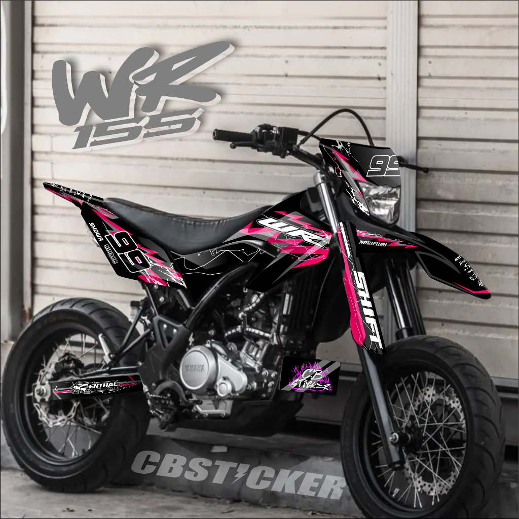 Decal WR 155 Full Body Bebas Custom variasi decal WR155 terbaru keren dekal wr hologram pelangi