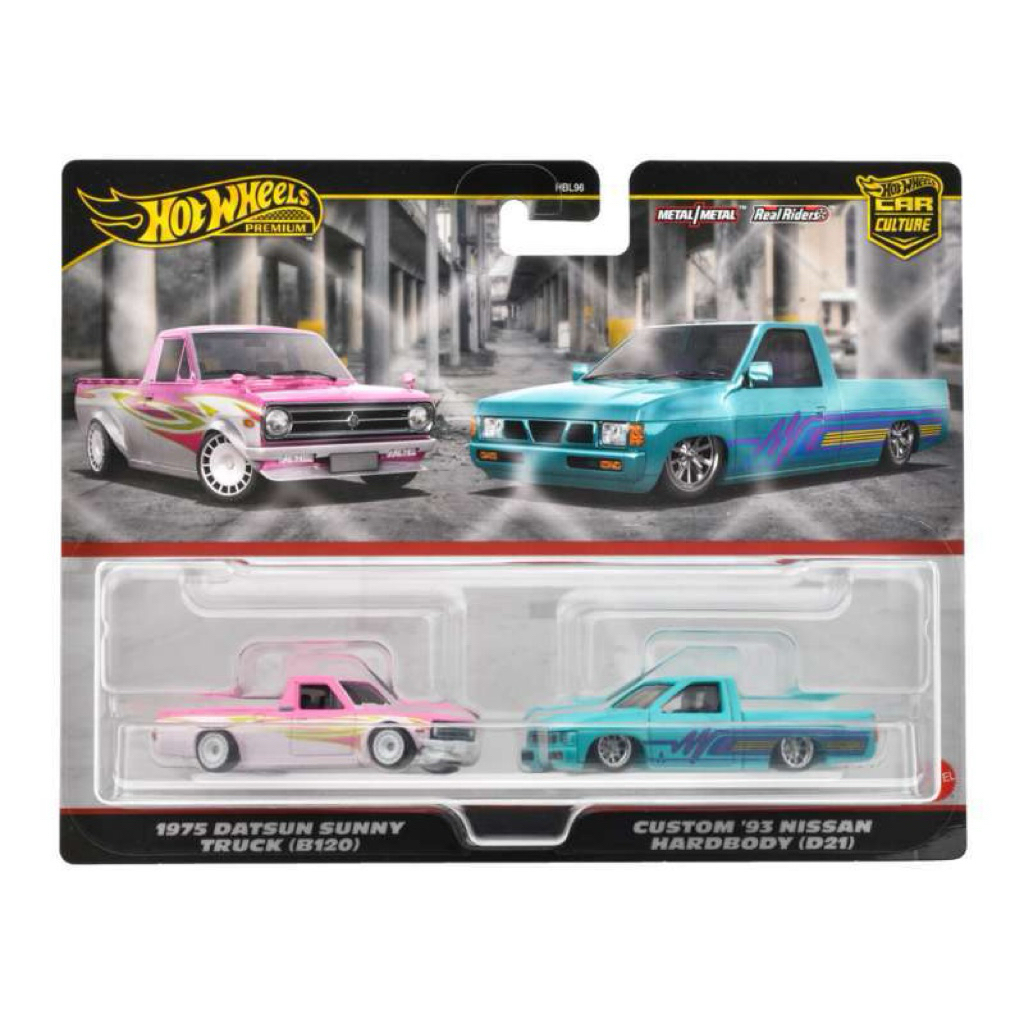 HOT WHEELS TWINPACK DATSUN SUNNY TRUCK CUSTOM NISSAN HARDBODY