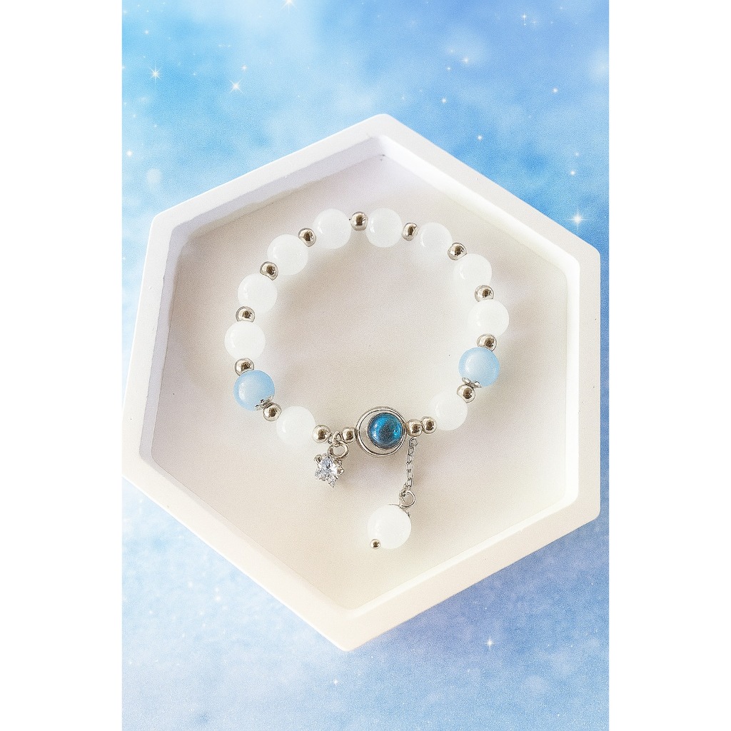 Gelang Batu Mata Kucing Keberuntungan Wanita || Gelang Mata Kucing Elegan Hadiah Terbaik