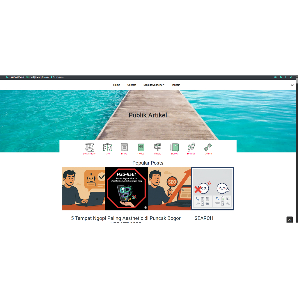 Tema Blogger Blogspot Profesional MAYA | Desain Elegan | Support Adsense