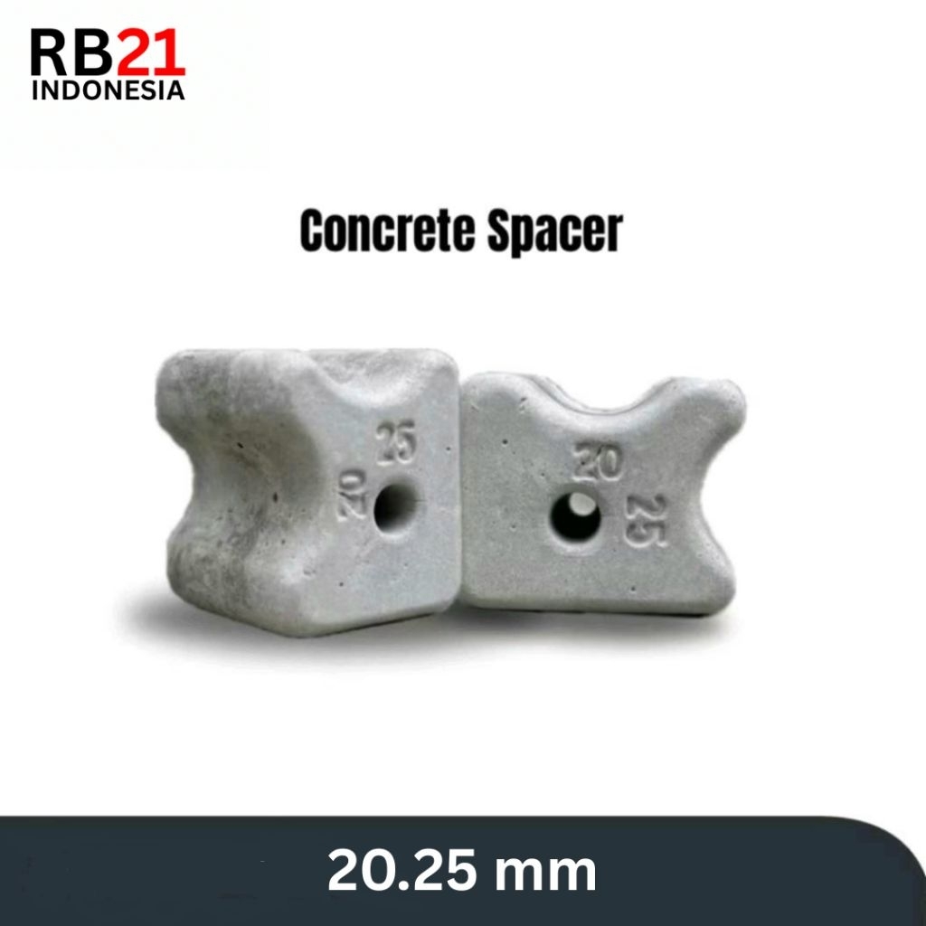 300pcs-Tahu Beton-Spacer Besi Cor-Beton Decking-Alas Besi Cor-20.25mm-Penjaga Besi Cor-Pemberi jarak