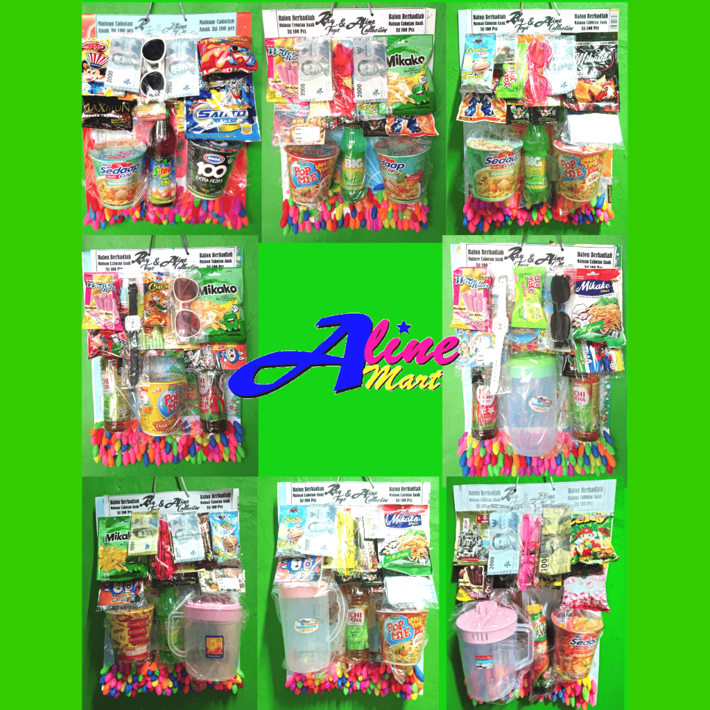 Grosir Balon cabutan berhadiah isi 100 pcs. CMP 500