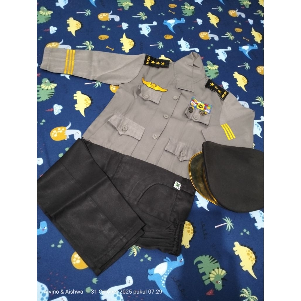 Set baju anak polisi merk kijang