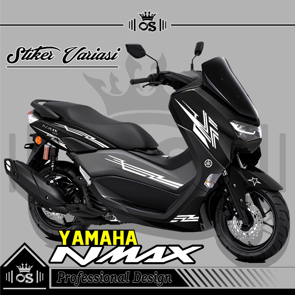 STRIPING NMAX NEW 2020-2024 / MTF 3 / CUTTING STIKER NMAX NEW /  STICKER YAMAHA NMAX  / SIMPLE