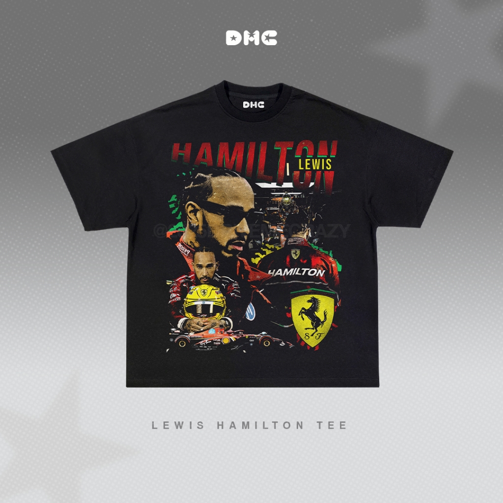 DMC Lewis Hamilton Ferarri F1 Oversized T-Shirt