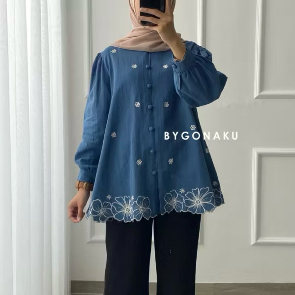 PRELOVED LINEN BLOUSE