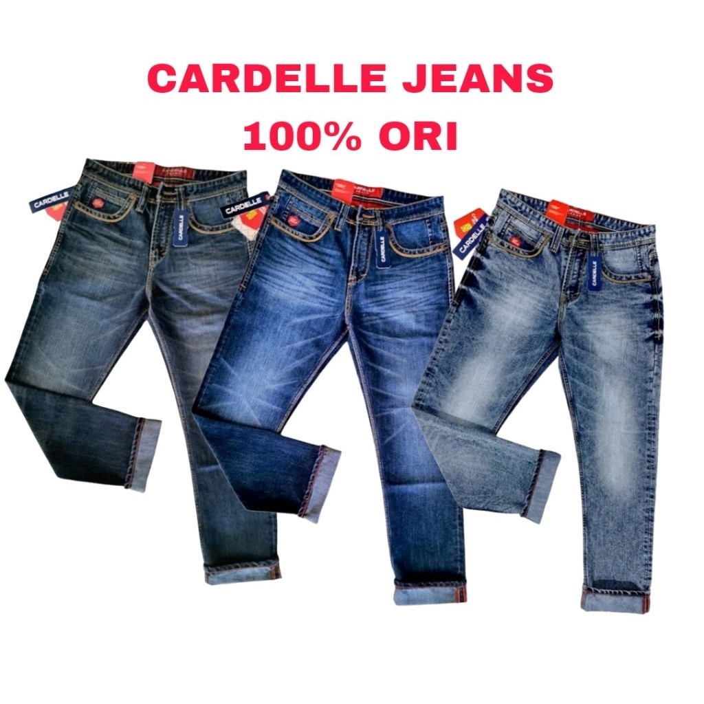 Celana CARDELLE Jeans Pria Denim Premium dengan Bahan Tebal dan lembut