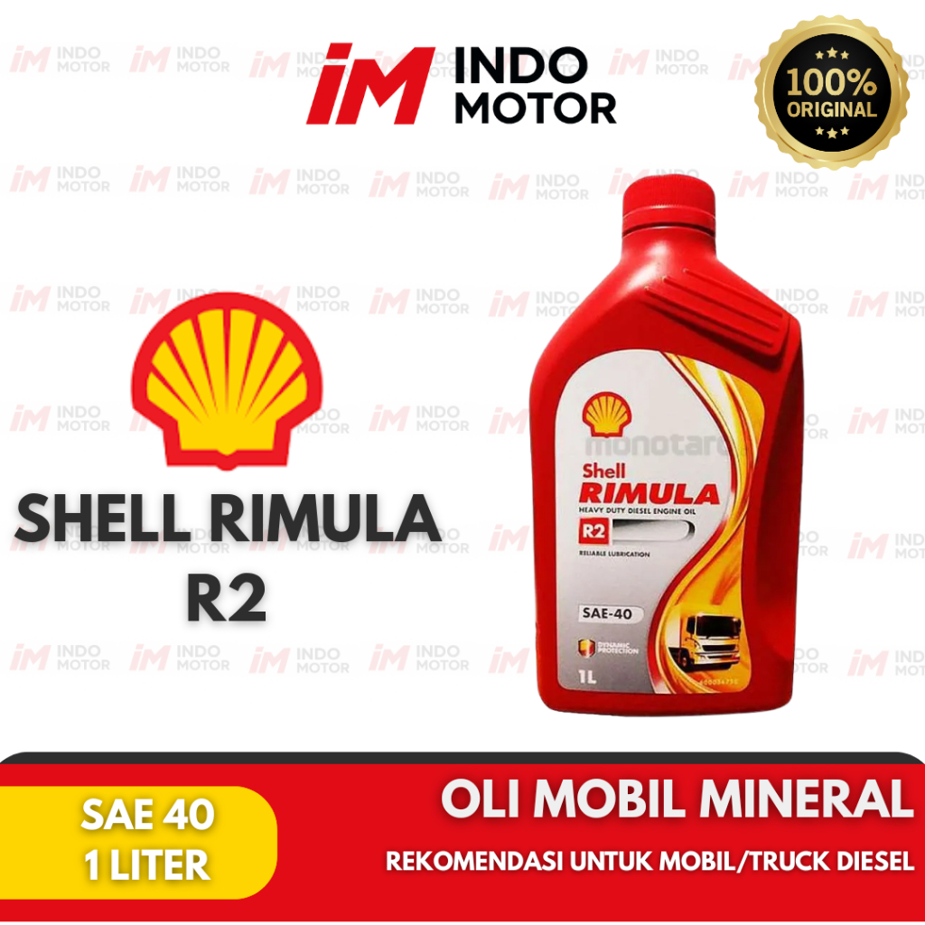 Shell Rimula R2 SAE 40 1L - Oli Mobil Diesel Mineral
