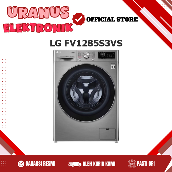 LG FV1285S3VS Mesin Cuci LG Kapasitas 8.5KG Kompatibel Dengan Twin Wash Mini