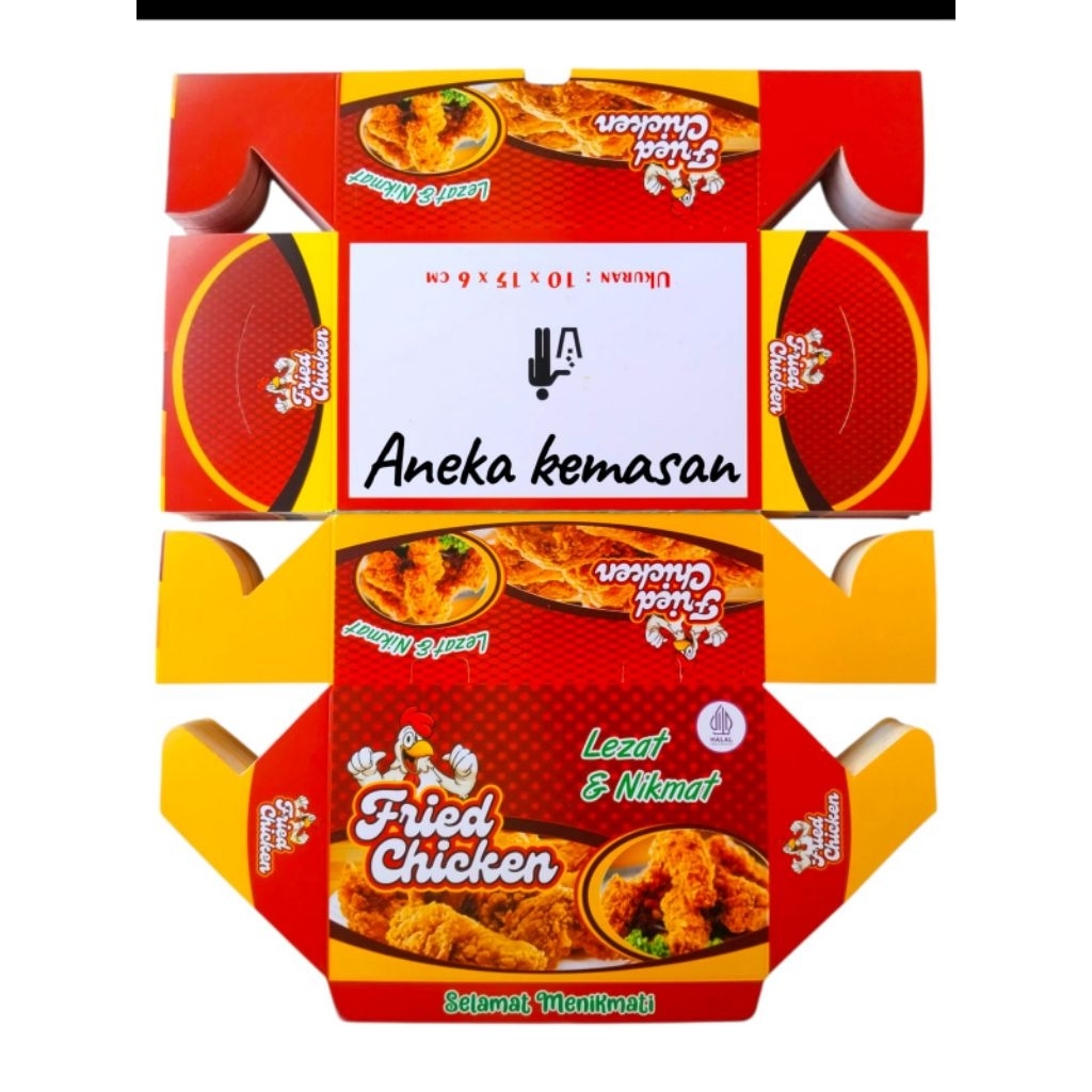 DUS FRIED CHICKEN / BOX NASI AYAM GEPREK / DUS CHICKEN  KFC