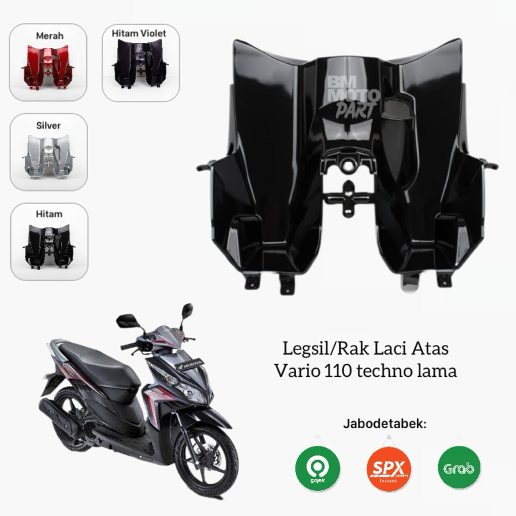 Cover Dasbor Legsil Laci Atas Vario 110 Techno Lama Berkualitas
