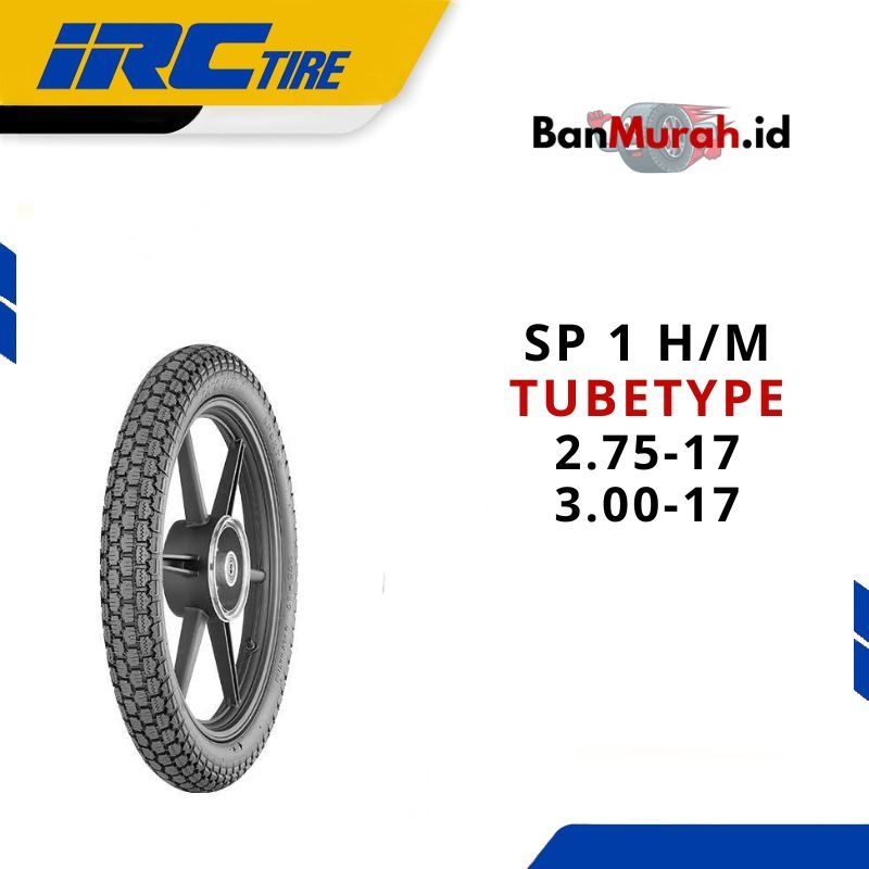 BAN LUAR SEPEDA MOTOR IRC SP1 H/M UKURAN 275 300 RING 17 TUBETYPE