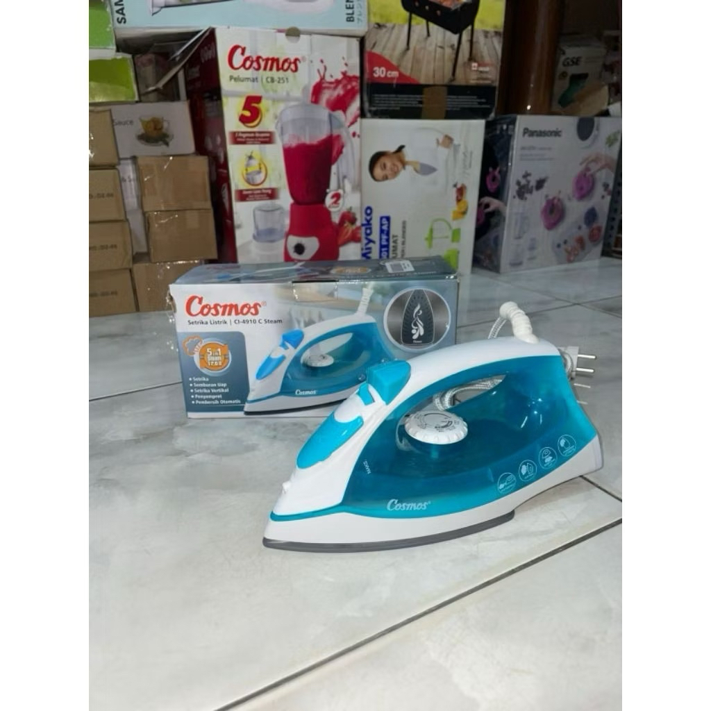 Setrika Cosmos CI-4910 C – Setrika Uap Cosmos 5 in 1 Ceramic Coating