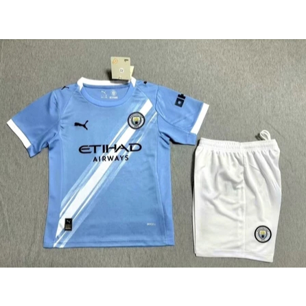 JERSEY BAJU BOLA ANAK MAN CITY HOME KIDS 2025/2026 GRADE ORI