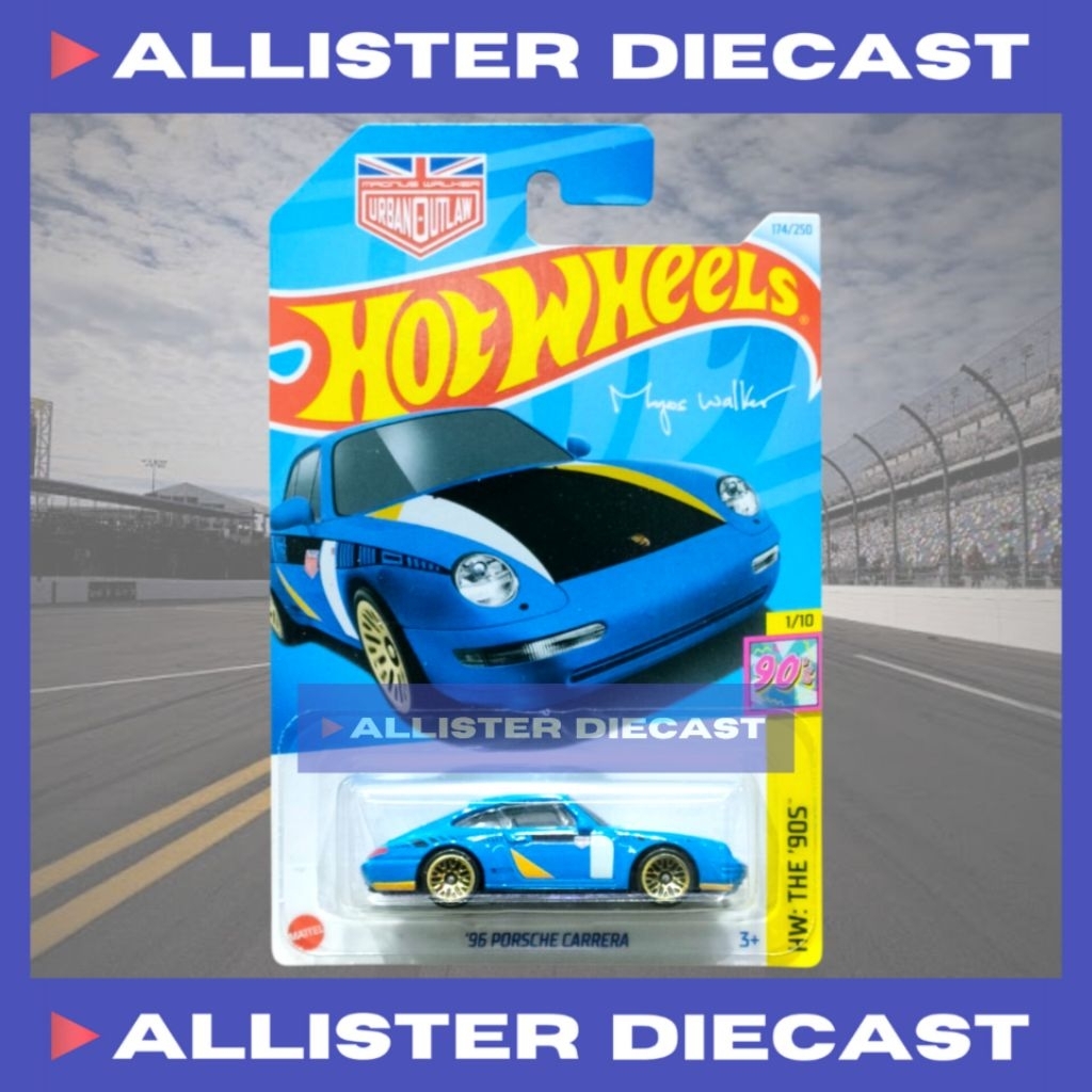 Hot Wheels 96 Porsche Carrera Biru Hotwheels 96 Porsche Carrera Blue HW The 90S Hot Wheels Porsche C