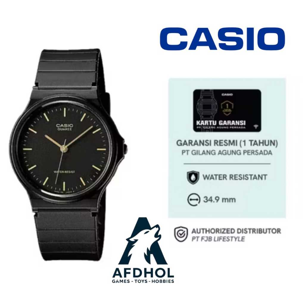CASIO MQ-24-1ELDF / MQ 24 MQ24 / MQ-24 MQ-24-1E / JAM TANGAN UNISEX PRIA WANITA ANALOG CASIO ORIGINA