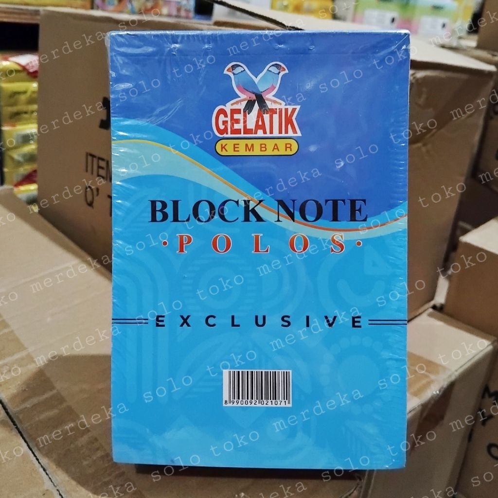 Buku Blocknote Gelatik Kecil Polos