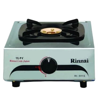RINNAI KOMPOR GAS 1 TUNGKU STAINLESS RI511E/RI-511E/RI 511RE/Kompor Gas Rinnai/Rinnai Kompor Gas