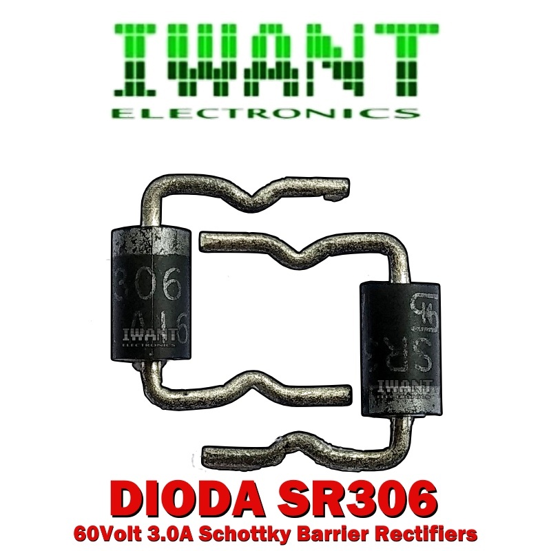 DIODE SR306 DIODA SR306 3A 60V SCHOTTKY BARRIER RECTIFIERS DIODA SCHOTTKY 3A