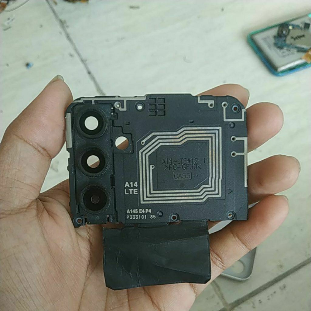 tutup mesin kaca kamera bekas Samsung a14