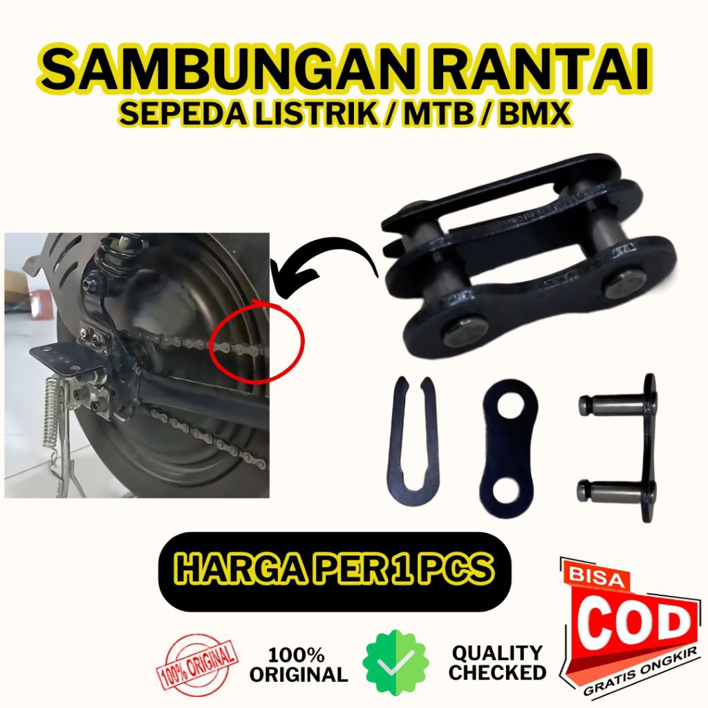 Sambungan Rantai Sepeda Listrik Sepeda BMX MTB Single Speed Original