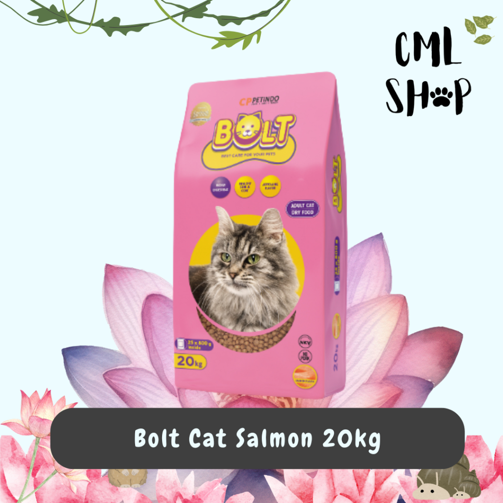 Bolt Catfood Salmon 20kg - Makanan Kucing