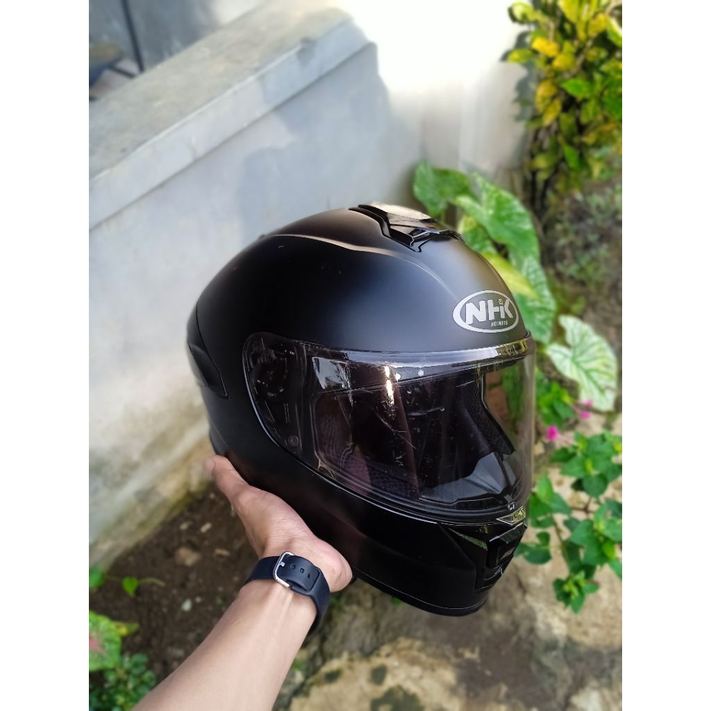 nhk mark1 solid black Matt helm nhk mark1 second helm fullface