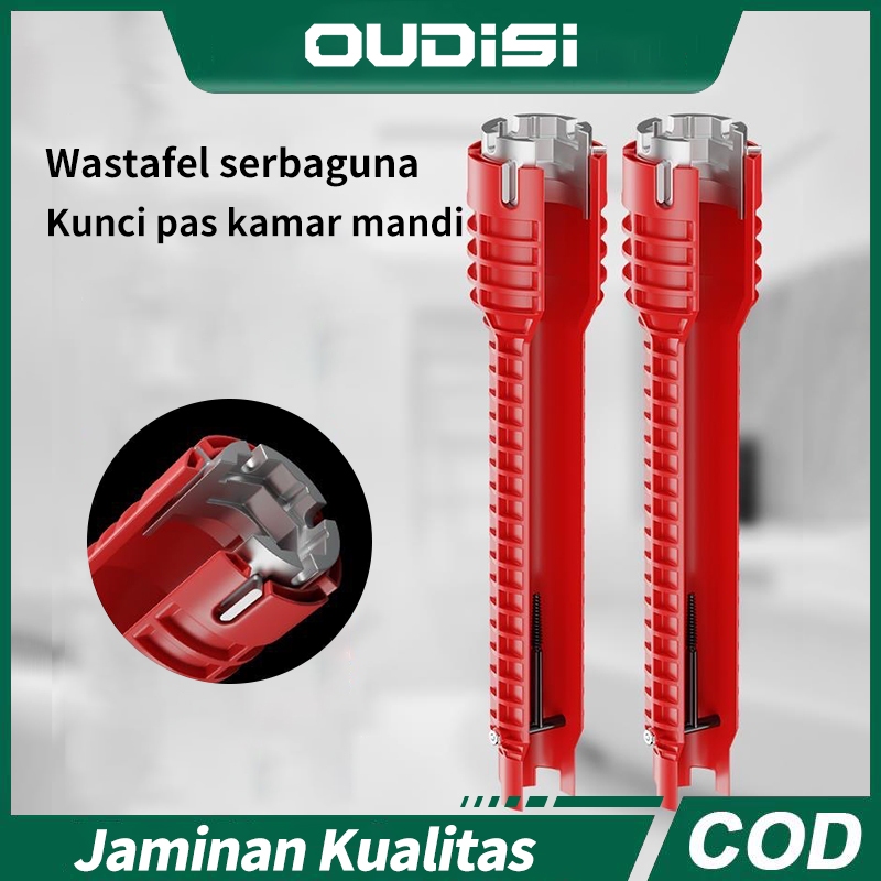 OUDISI Kunci Pas Wastafel Alat Multi Fungsi Faucet Wrench Installer 5 in 1 / 8 in 1