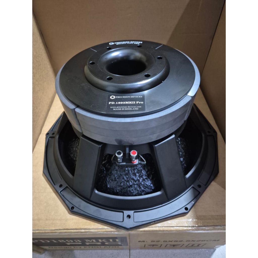 SPEAKER COMPONENT SUBWOOFER PRECISION DEVICES PD1893 MKII PRO 18 INCH TRIPLE MAGNET VOICE COIL 6 INC