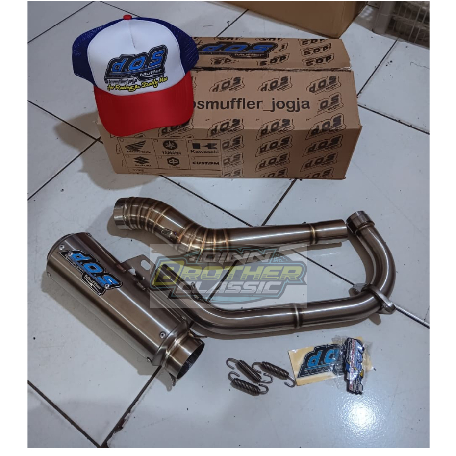 Knalpot Racing Kenalpot dor DOS Bujel Saringan Full Original DOS pnp CB GL MP