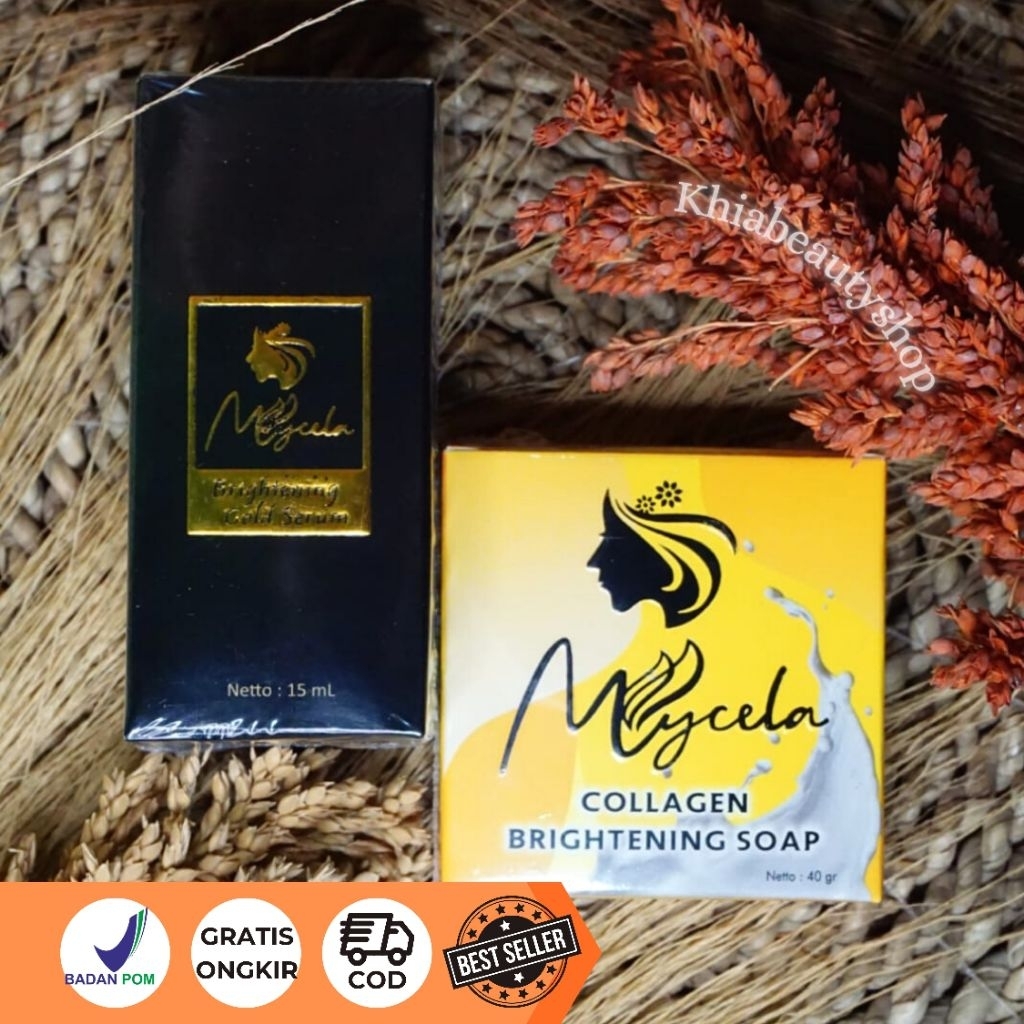 mycela paket  sabun dan serum gold Mycela