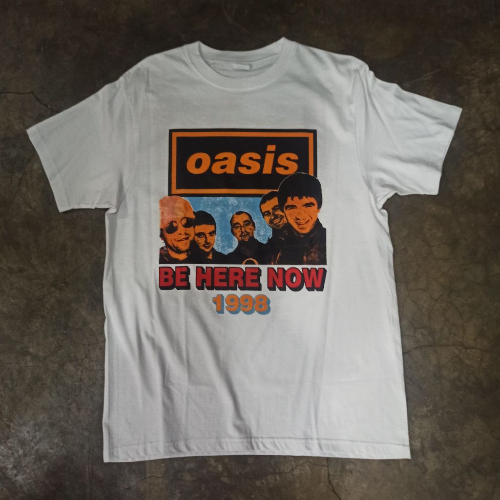 T-shirt Oasis ' Be here now tour 1998'