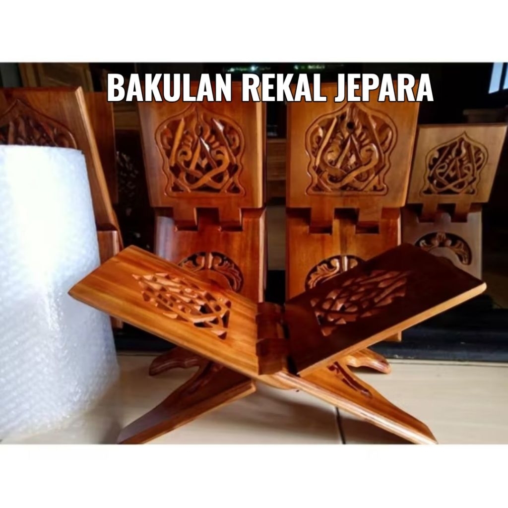 PROMO Rekal Al-Quran / Rehal Al-Qur'an/ Tempat Baca Al Qur'an/ Tatakan Al-Qur'an / Meja Lipat Asli J