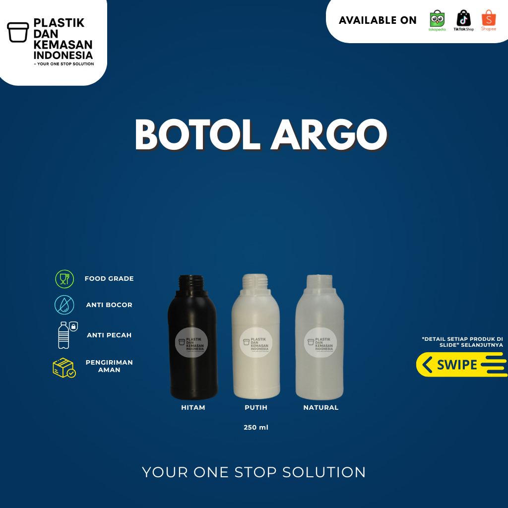 Botol Hdpe Agro 250ml