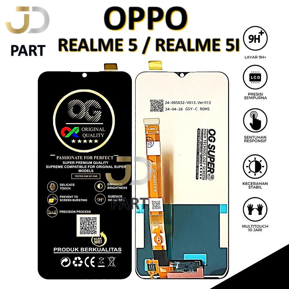 LCD TOUCHSCREEN OPPO REALME 5 / REALME 5I COMPLETE ORIGINAL 100% FULLSET