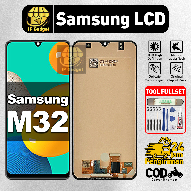 ORI FOR LCD Samsung M32 Fullset Original LCD HP samsung m32 Asli Touchscreen Layar Sentuh HP COD