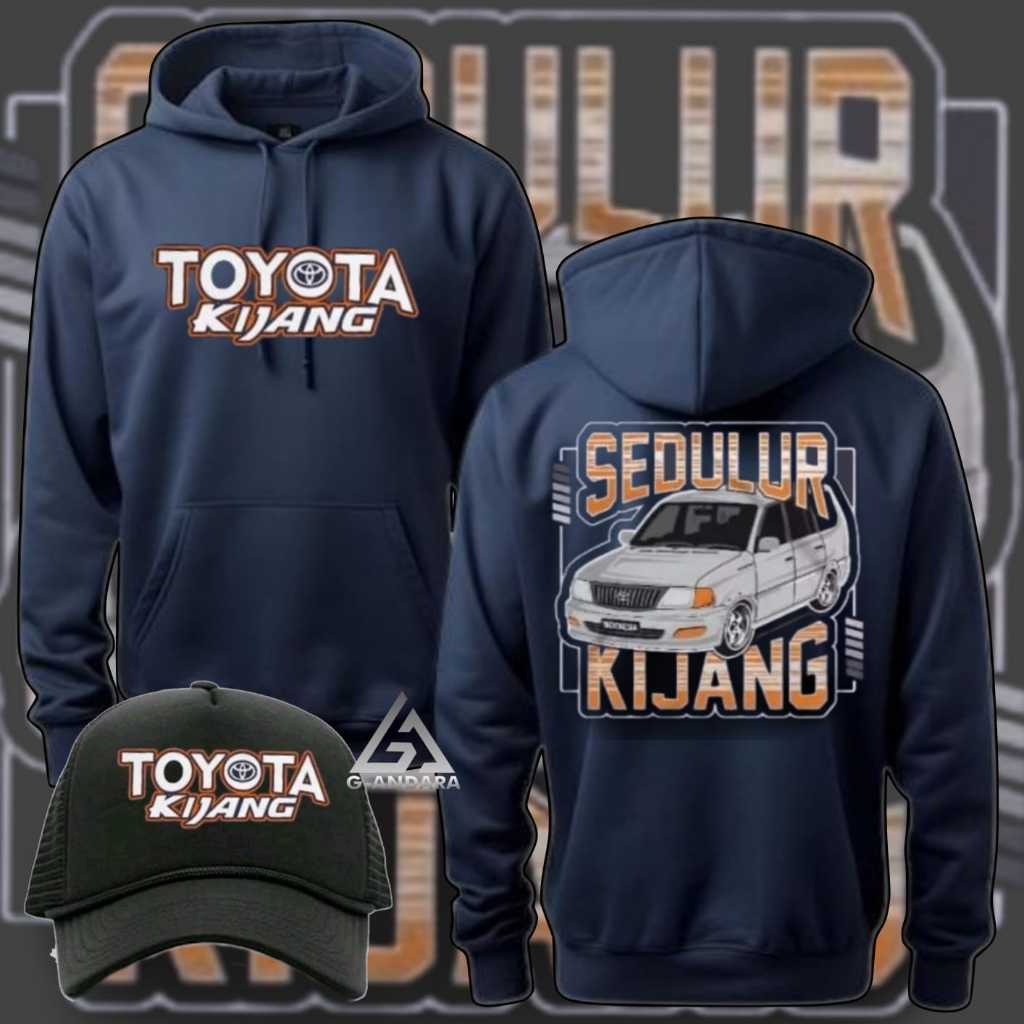 HOODIE JUMPER DAN TOPI TOYOTA KIJANG SADULUR KIJANG READY DESAIN TERBARU