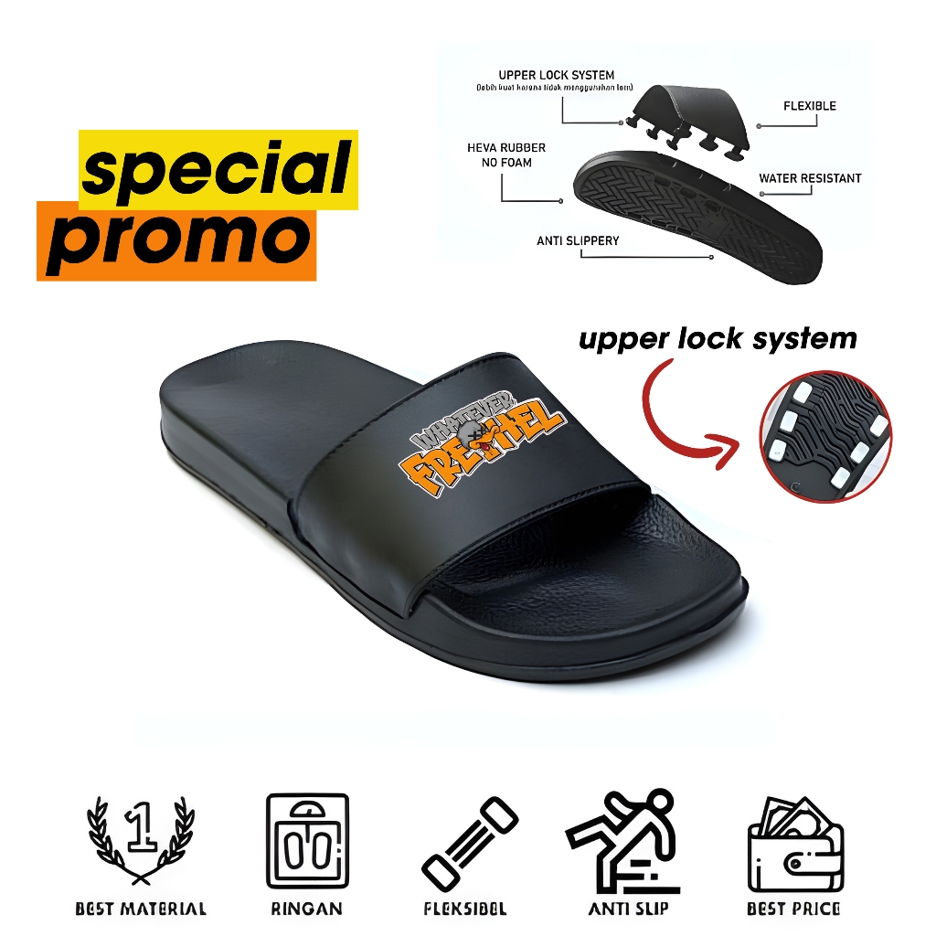 Sandal Slop Pria Wanita Eva/Sandal Slide Slop UPPER LOKE SISTEM/Sandal Distro Original