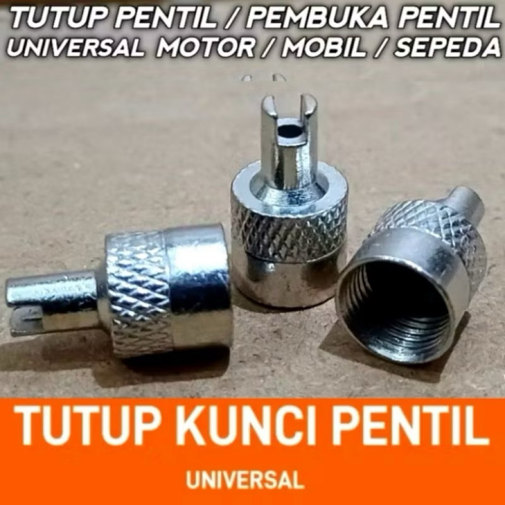 Pembuka Spuyer Pentil Ban Tubeless Motor Mobil Truk Tutup Buka Kunci Anti Bocor