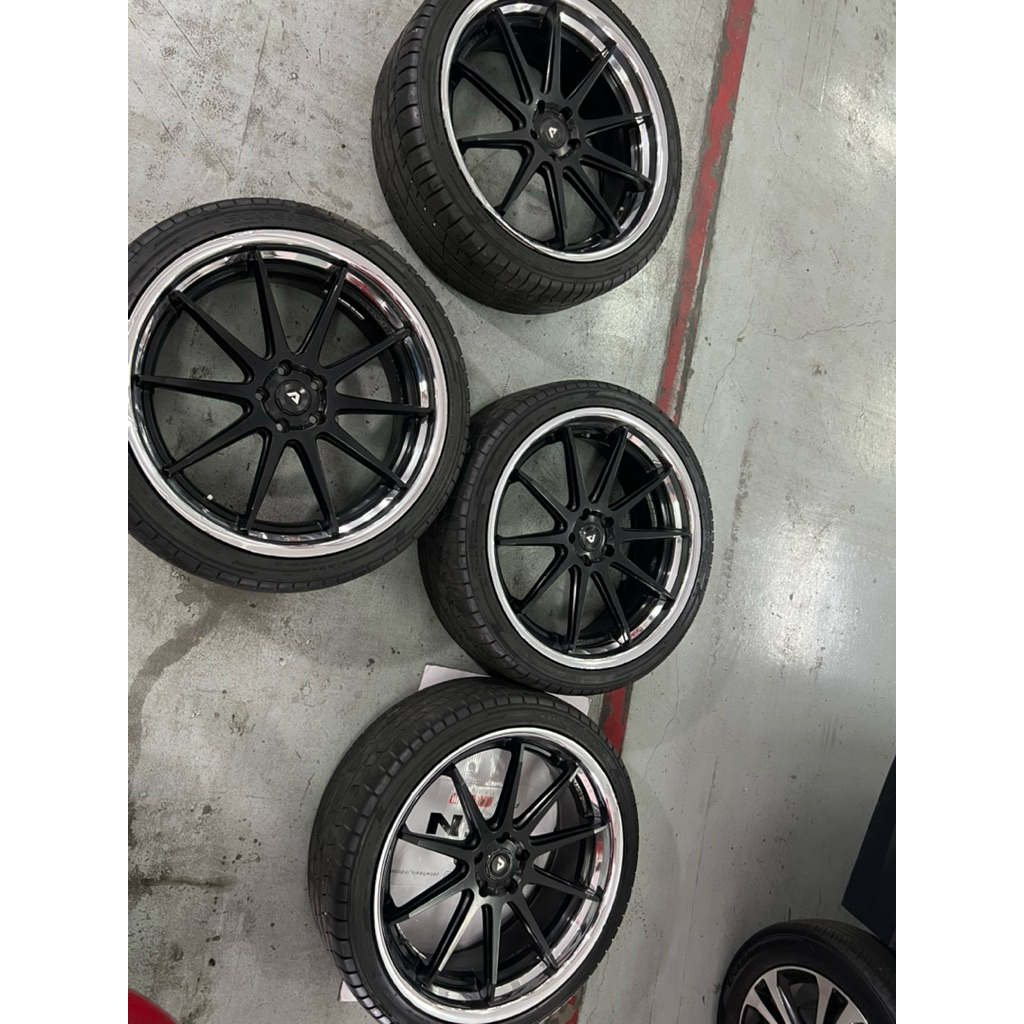 Velg Adventus AVS 5 R22 Ring 22 plus ban acclera 265/35 R22 HSR Venom Work enkei xtrail , CRV