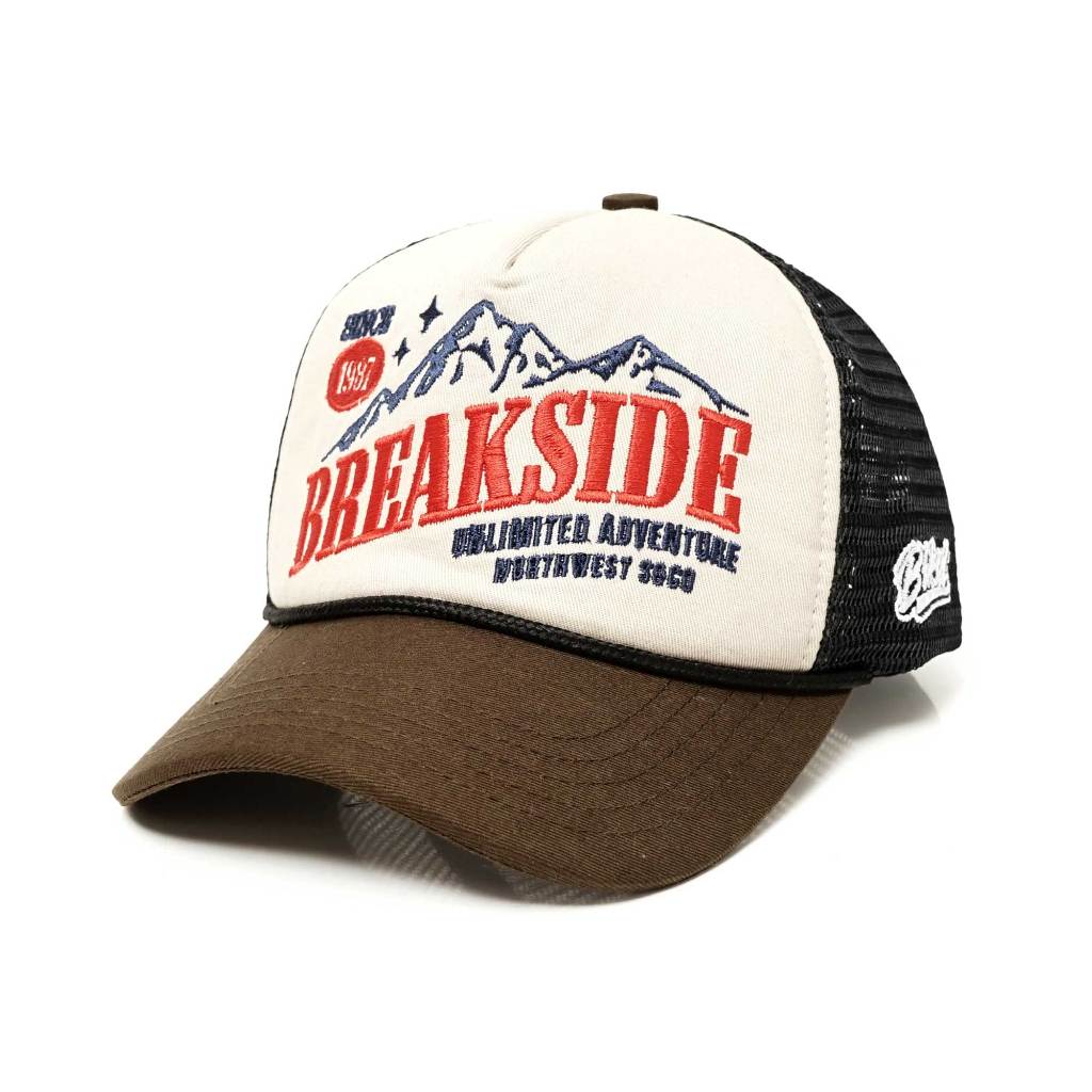 [FREE BOX] Breakside Trucker Cap Adventure - Brown Topi Pria