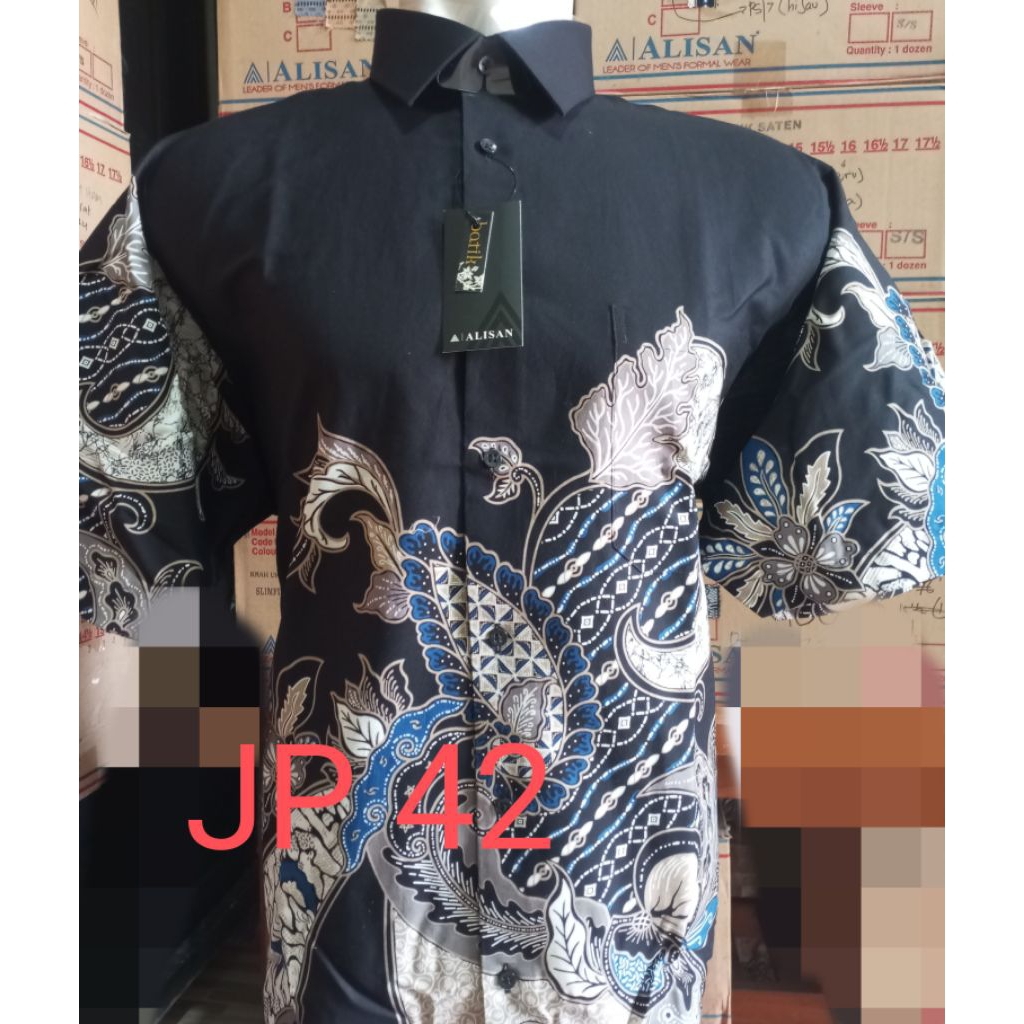 batik Alisan reguler big size, batik Alisan lengan pendek reguler big size
