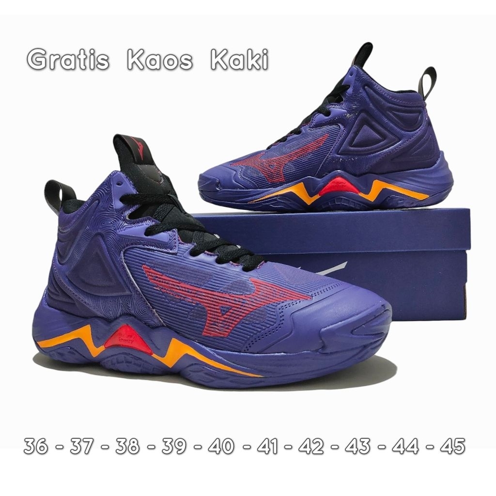Sepatu Volly Mizuno Wave Momentum 3 Mid - Sepatu Voli Murah Pria Wanita - Sepatu Voly Anak