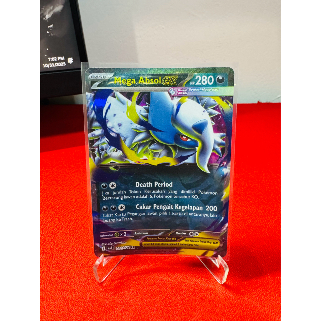 Mega Absol EX RR MA1 086/126 - Pokemon Evolusi Mega Indonesia