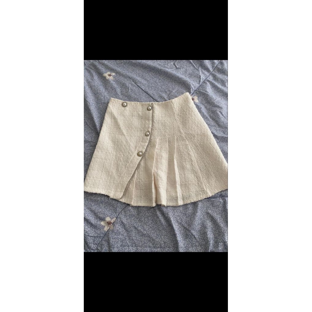 mini skirt tweed
