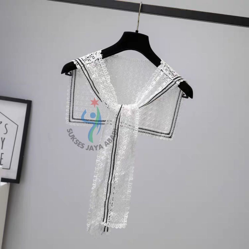 Kerah Instant / Renda Bordir / Aplikasi Bordir / Kerah Bordir / Renda Kerah / Kerah Renda / Kerah Hi