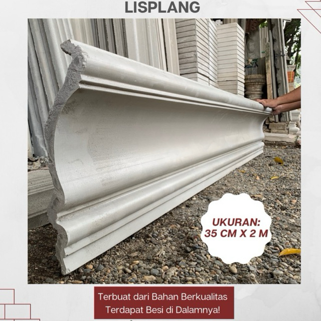 Lisplang Beton 35 x 200 cm – Lis Profil Rumah, Lis Profil Beton, Dekorasi Bangunan