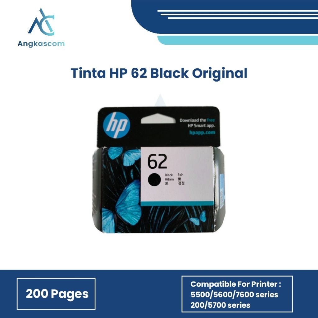 Tinta HP 62 Black Original Ink Cartridge
