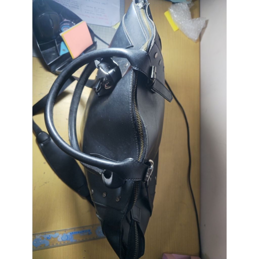 Tas Kulit Asli Kulas Tote Sling Bag / Leather Bag Preloved